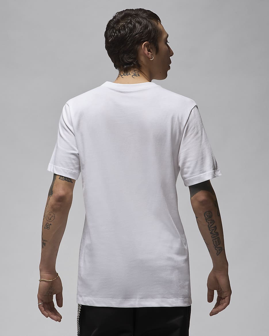 Playera blanca jordan best sale